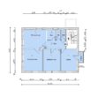 OG 1-Grundriss mit Balkon - GROSSE WOHNUNG IN EIBACH